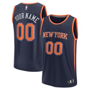 New York Knicks Fanatics Branded Fast Break Custom Jersey For NBA Basketball Fans