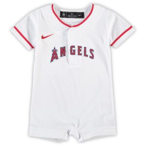 Los Angeles Angels Nike Newborn &amp; Infant Official Jersey Romper - White