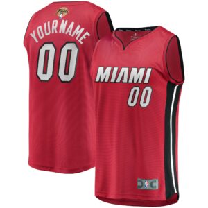 Miami Heat Fanatics Branded Youth 2023 Finals Fast Break Custom Jersey For NBA Basketball Fans