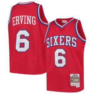 Julius Erving Philadelphia 76Ers Mitchell &amp; Ness Youth Swingman Throwback Jersey For NBA Basketball Fans