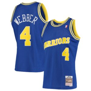 Chris Webber Golden State Warriors Mitchell &amp; Ness Hardwood Classics 1993-94 Swingman Jersey For NBA Basketball Fans