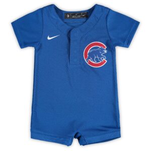 Chicago Cubs Nike Newborn &amp; Infant Official Jersey Romper - Royal