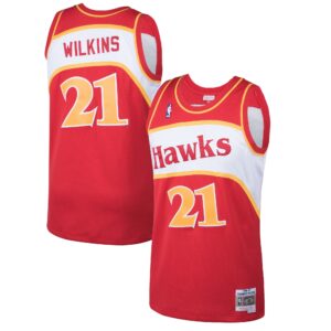 Dominique Wilkins Atlanta Hawks Mitchell &amp; Ness 1986-87 Hardwood Classics Swingman Jersey For NBA Basketball Fans