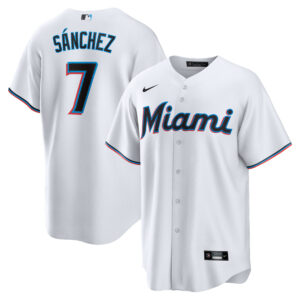 Jes&uacute;s S&aacute;nchez Miami Marlins Nike Home Replica Player Jersey - White