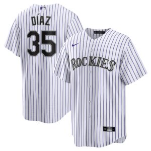 Elias D&iacute;az Colorado Rockies Nike Home Replica Player Jersey - White