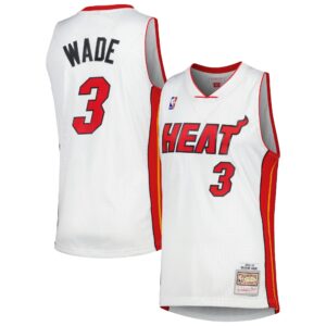 Dwyane Wade Miami Heat Mitchell &amp; Ness 2001/02 Hardwood Classics Swingman Jersey For NBA Basketball Fans