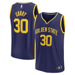 Stephen Curry Golden State Warriors Fanatics Branded Youth Fast Break Player Jersey For NBA Basketball Fans