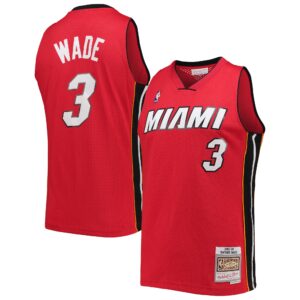 Dwyane Wade Miami Heat Mitchell &amp; Ness Big &amp; Tall Hardwood Classics 2005/06 Swingman Jersey For NBA Basketball Fans
