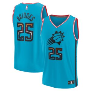 Mikal Bridges Phoenix Suns Fanatics Branded Youth 2022/23 Fastbreak Jersey For NBA Basketball Fans