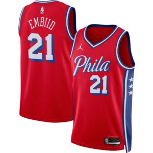 Joel Embiid Philadelphia 76Ers Jordan Brand Unisex Swingman Jersey For NBA Basketball Fans