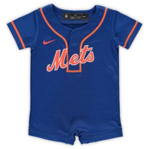 New York Mets Nike Newborn &amp; Infant Official Jersey Romper - Royal