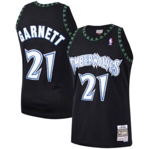 Kevin Garnett Minnesota Timberwolves Mitchell &amp; Ness 1997-98 Hardwood Classics Swingman Player Jersey For NBA Basketball Fans