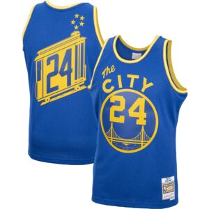 Rick Barry Golden State Warriors Mitchell &amp; Ness 2001/02 Hardwood Classics Swingman Jersey For NBA Basketball Fans