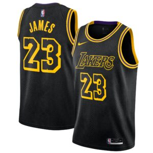 Lebron James Los Angeles Lakers City Edition Swingman Jersey For NBA Basketball Fans