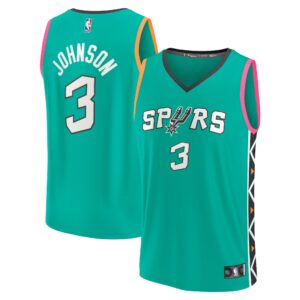 Keldon Johnson San Antonio Spurs Fanatics Branded Unisex 2022/23 Fastbreak Jersey For NBA Basketball Fans