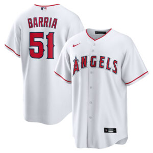 Jaime Barr&iacute;a Los Angeles Angels Nike Home Replica Player Jersey - White