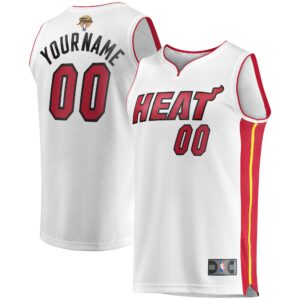 Miami Heat Fanatics Branded 2023 Finals Fast Break Custom Jersey For NBA Basketball Fans