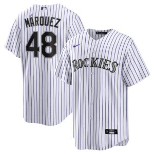 Germ&aacute;n M&aacute;rquez Colorado Rockies Nike Home Replica Player Jersey - White