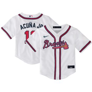 Ronald Acuna Jr. Atlanta Braves Nike Infant Home Replica Player Jersey - White