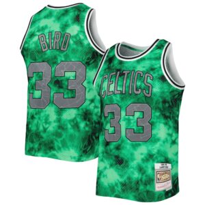 Larry Bird Boston Celtics Mitchell &amp; Ness 1985-86 Galaxy Swingman Jersey For NBA Basketball Fans