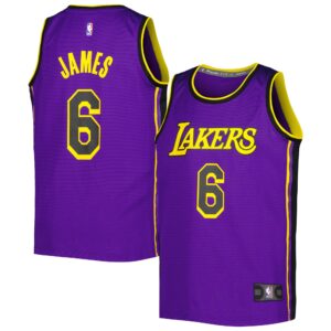 Lebron James Los Angeles Lakers Fanatics Branded Youth Fast Break Player Jersey For NBA Basketball Fans