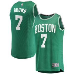 Jaylen Brown Boston Celtics Fanatics Branded Fast Break Replica Player Jersey For NBA Basketball Fans