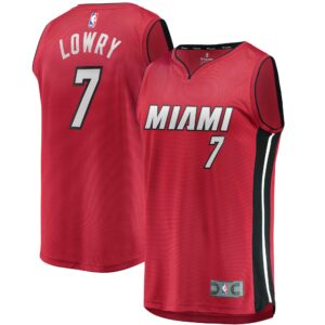 Kyle Lowry Miami Heat Fanatics Branded Fast Break Replica Player Jersey For NBA Basketball Fans