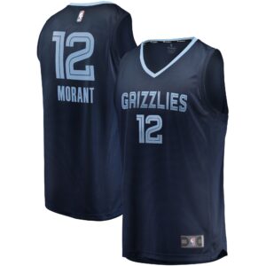Ja Morant Memphis Grizzlies Fanatics Branded 2019/20 Fast Break Replica Jersey For NBA Basketball Fans