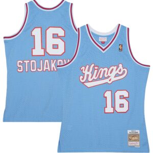 Peja Stojakovic Sacramento Kings Mitchell &amp; Ness 2001/02 Hardwood Classics Swingman Jersey For NBA Basketball Fans