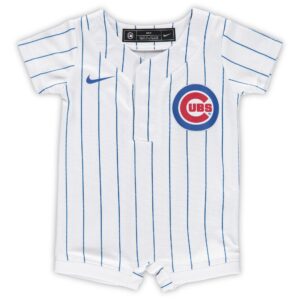 Chicago Cubs Nike Newborn &amp; Infant Official Jersey Romper - White