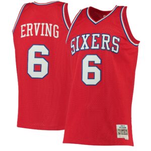 Julius Erving Philadelphia 76Ers Mitchell &amp; Ness 1982-83 Hardwood Classics Swingman Jersey For NBA Basketball Fans