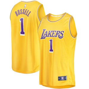 D'Angelo Russell Los Angeles Lakers Fanatics Branded Fast Break Player Jersey For NBA Basketball Fans