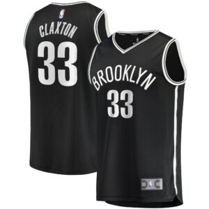 Nicolas Claxton Brooklyn Nets Fanatics Branded 2020/21 Fast Break Replica Jersey For NBA Basketball Fans