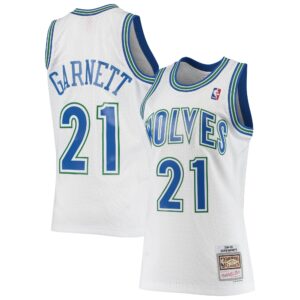 Kevin Garnett Minnesota Timberwolves Mitchell &amp; Ness 1995/96 Hardwood Classics Swingman Jersey For NBA Basketball Fans