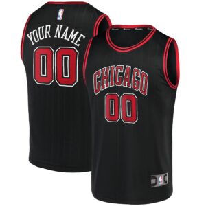 Chicago Bulls Fanatics Branded Fast Break Replica Custom Jersey For NBA Basketball Fans