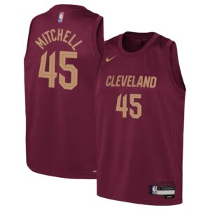 Donovan Mitchell Cleveland Cavaliers Youth 2022/23 Swingman Jersey For NBA Basketball Fans