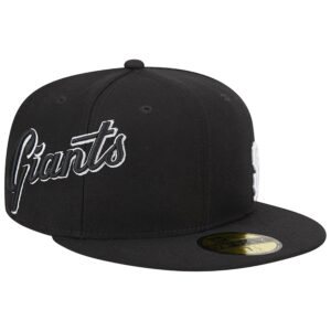 San Francisco Giants New Era Jersey 59Fifty Fitted Hat - Black