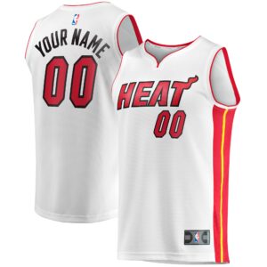 Miami Heat Fanatics Branded Fast Break Custom Replica Jersey For NBA Basketball Fans