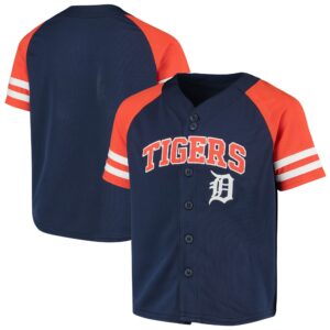 Detroit Tigers Youth Team Jersey - Navy/Orange