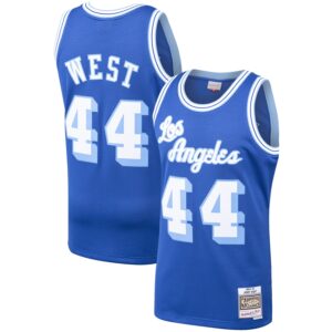 Jerry West Los Angeles Lakers Mitchell &amp; Ness Hardwood Classics 1960-61 Swingman Jersey For NBA Basketball Fans