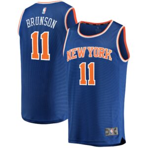 Jalen Brunson New York Knicks Fanatics Branded Fast Break Replica Jersey For NBA Basketball Fans